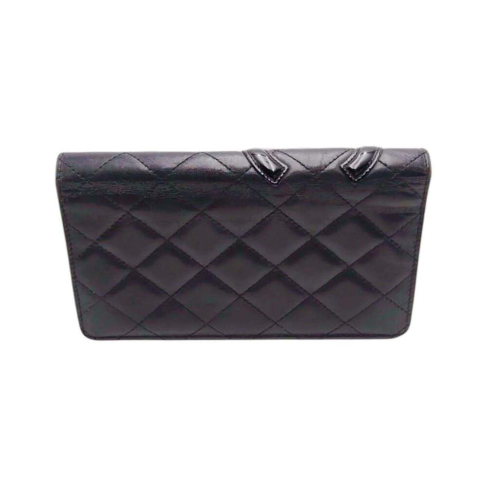 CHANEL Authentic Black Leather Wallet - Picture 3 of 16